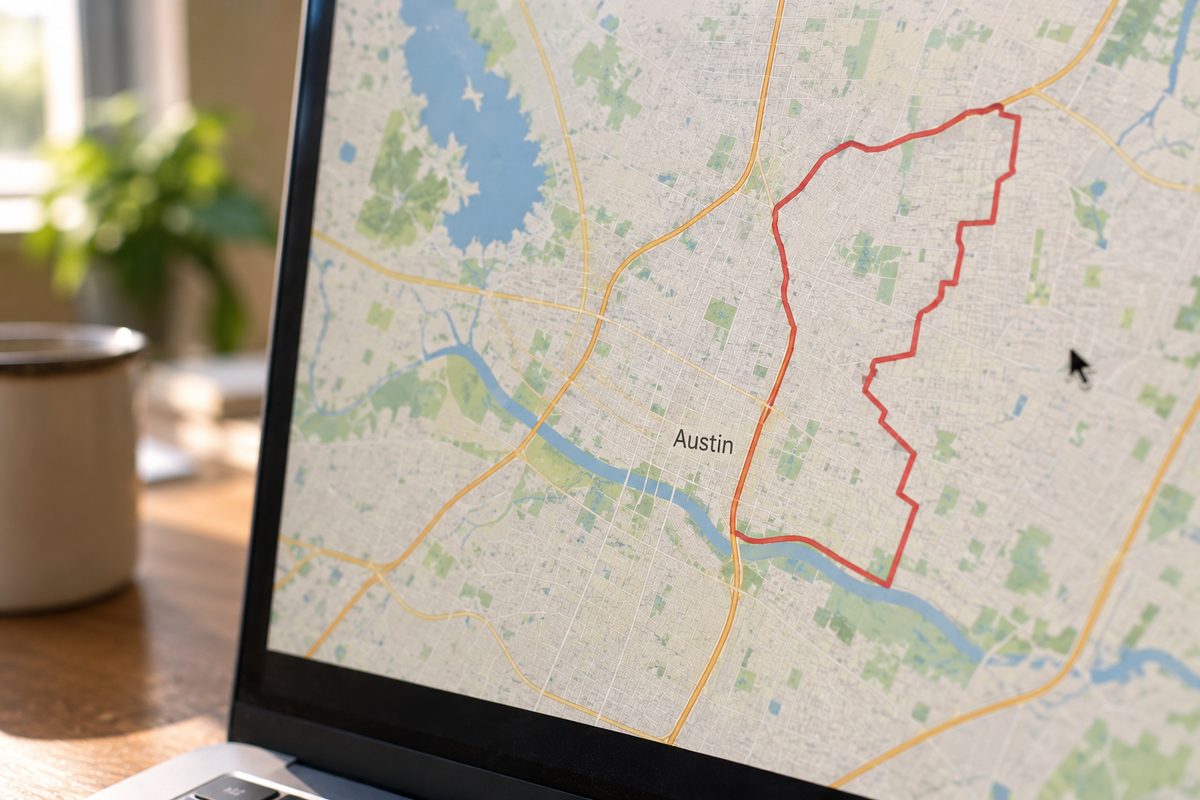 Scope boundary marked around one web route