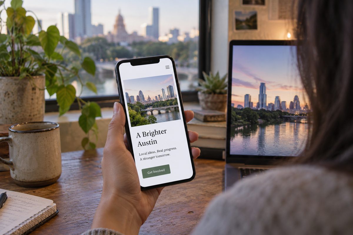 Phone check of a responsive web page